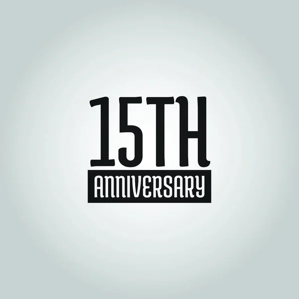 15Th Anniversary Logo Design Idea Inspiration — Stock Vector