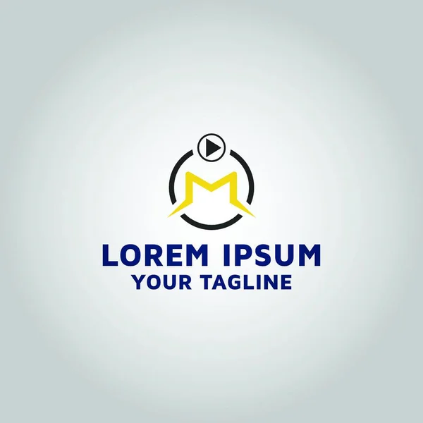 Letter Video Icon Logo Design Idea Inspiration — Stock Vector