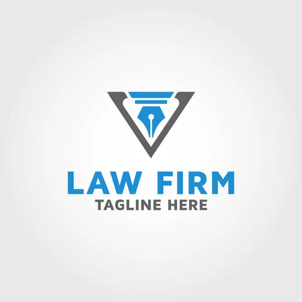 Law Firm Vector Logo Design Template Inspiration — Stockový vektor