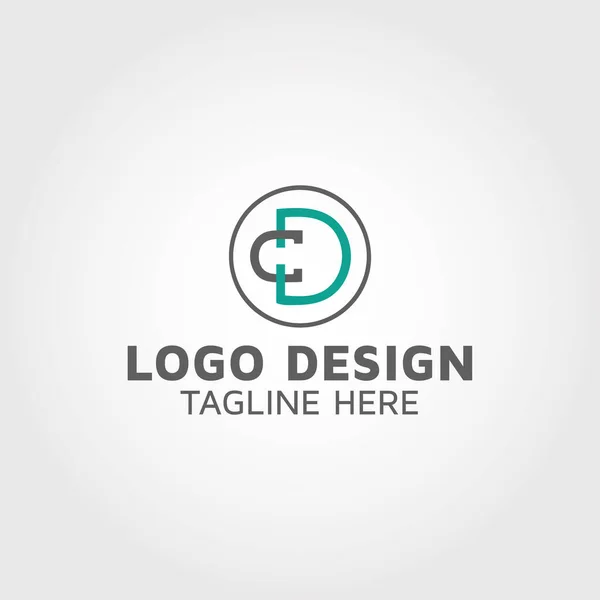 Letter Initial Cdo Logo Design Idea — Stok Vektör