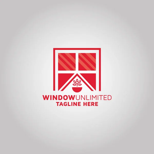 Windows Real Estate Logo Design Idea Telifsiz Stok Vektörler
