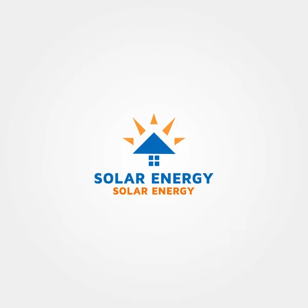 Solar Energy Vector Logo Design — 图库矢量图片