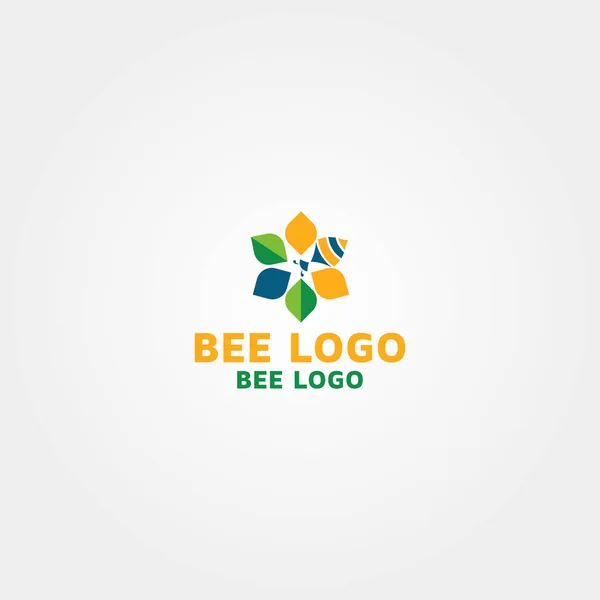 Bee Logo Vector Design Template Idea — Archivo Imágenes Vectoriales