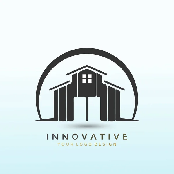 Maisons Familiales Maisons Ville Design Logo Vectoriel — Image vectorielle