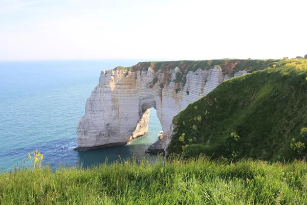 Falésias no etretat — Fotografia de Stock