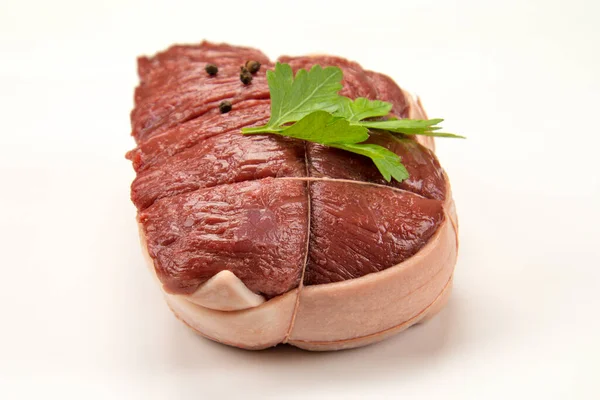 Carne Asada Aislada Sobre Fondo Blanco — Foto de Stock