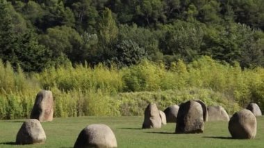 Vaison-la-Romaine kasabasının girişindeki 9 genç kızın bahçesi.