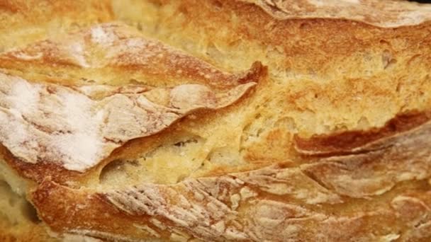 Pane Baguette Vicino — Video Stock