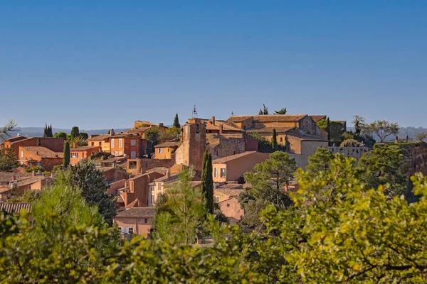 Vaucluse Deki Roussillon Köyünün Manzarası — Stok fotoğraf