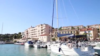 Fransa 'nın Cassis şehrinin limanı