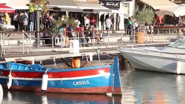 Porto Della Città Cassis Francia — Video Stock