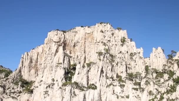 Insenature Cassis Viste Dal Mare — Video Stock