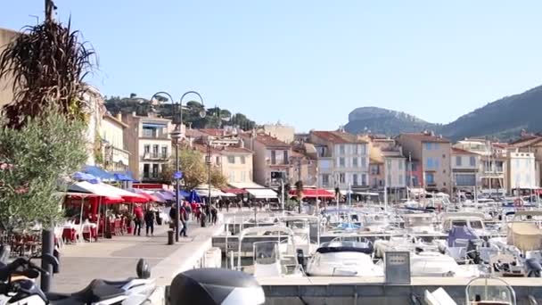 Port City Cassis France — Stock Video