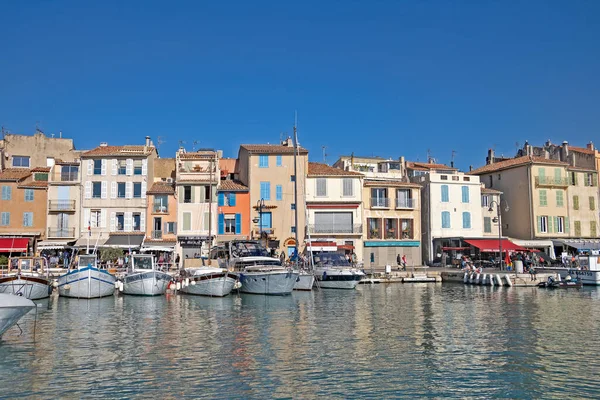 Town Cassis Seen Sea — Stock Photo, Image