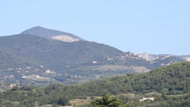 Vista Das Montanhas Cvennes Vaucluse — Vídeo de Stock