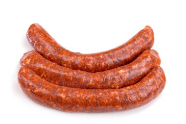 merguez beyaz bir arka plan üzerinde