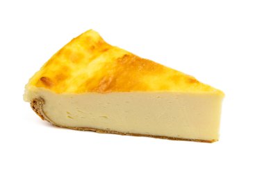 Beyaz arkaplanda izole edilmiş turtanın bir parçası