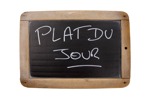 Slate Writing French Plat Jour — Photo