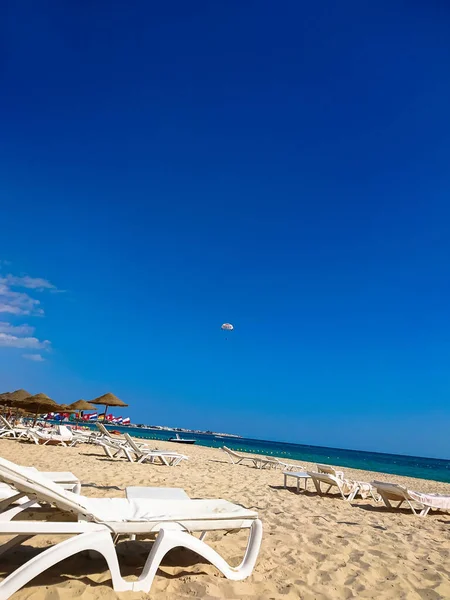 Hammamet美丽的海滩 突尼斯市 — 图库照片
