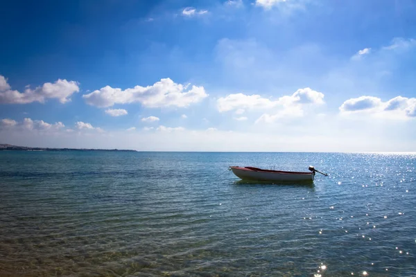 Хаммамет Город Тунис Лодка Море — стоковое фото