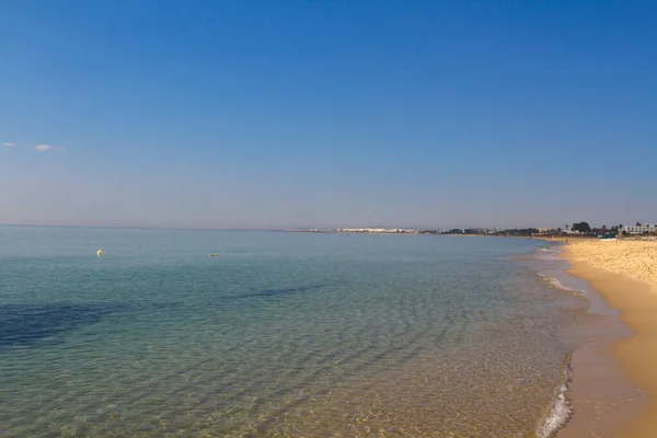 Красивый Пляж Хаммамет Город Тунис — стоковое фото