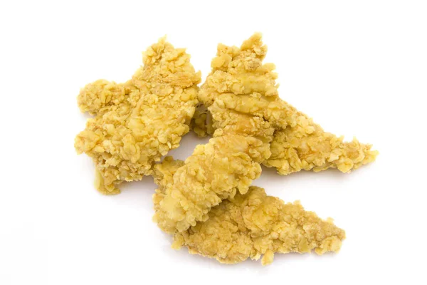 Nuggets Kurczaka Izolowane Białym Tle — Zdjęcie stockowe