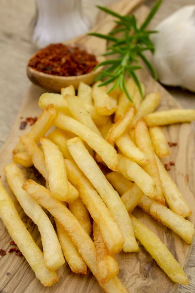Batatas Fritas Com Ketchup — Fotografia de Stock