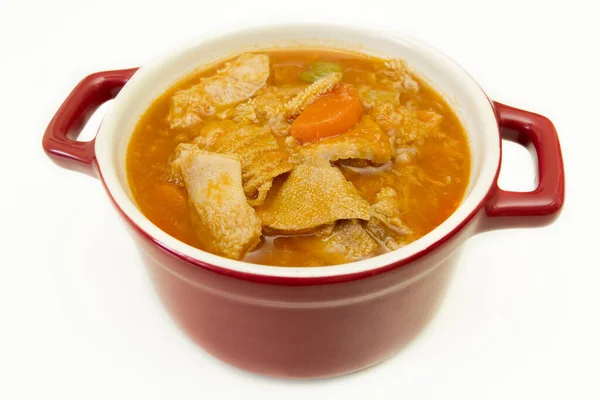 Schaal Van Tripe Geïsoleerd Witte Achtergrond — Stockfoto