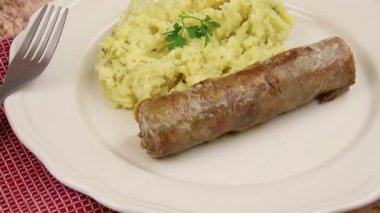 Troyes andouillette ve patates püresi