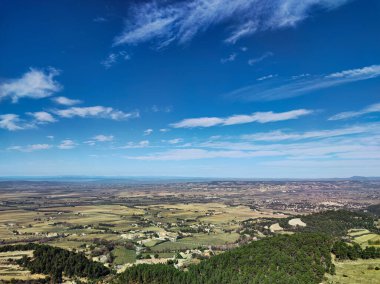 Fransa 'da Vaucluse Dentelles de Montmirail manzarası