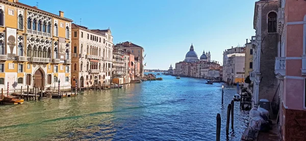 Venice Italy Klassisk Bild Venetianska Kanaler Med Gondol — Stockfoto