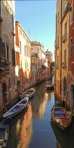 Canaux Traversant Les Rues Venise — Photo