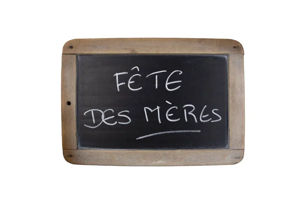 Hari Inskripsi Ibu Dalam Bahasa Perancis Pada Batu Tulis Pada — Stok Foto