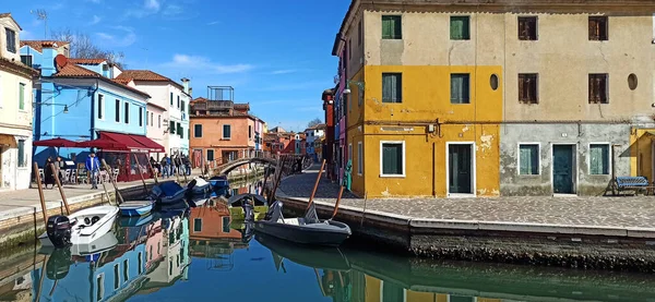 Venice Ιταλία Αυγούστου 2017 Θέα Του Μεγάλου Καναλιού Στο Burano — Φωτογραφία Αρχείου