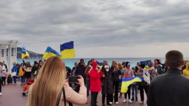 20 Mart Pazar günü Ukrayna 'daki savaşa karşı Nice' te gösteri