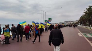 20 Mart Pazar günü Ukrayna 'daki savaşa karşı Nice' te gösteri