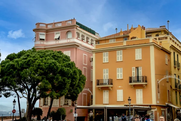 Θέα Της Πλατείας Του Παλατιού Του Πρίγκιπα Στο Μονακό — Φωτογραφία Αρχείου