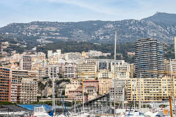 Widok Port Budynek Monako — Zdjęcie stockowe