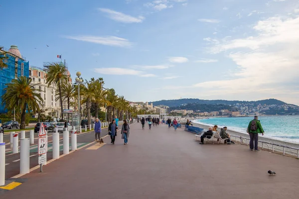 Promenade Des Anglais Staden Nice — Stockfoto
