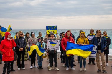 20 Mart Pazar günü Ukrayna 'daki savaşa karşı Nice' te gösteri