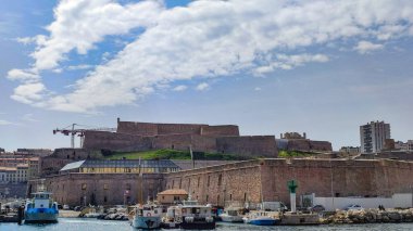 Fransa 'nın Marsilya şehrinin manzarası