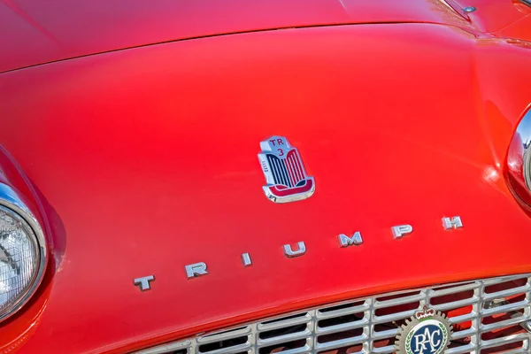 Nahaufnahme Eines Klassischen Triumph Autos — Stockfoto