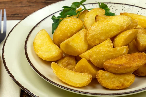 Close Baked Potato Plate — Stock Photo, Image