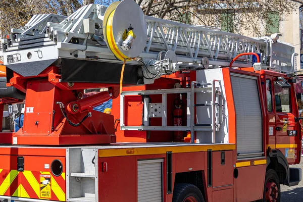 Вид Французской Пожарной Машины — стоковое фото