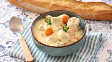 Mantarlı dana eti ve havuç.