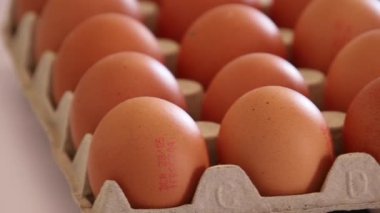 Çiğ yumurta kutusu.