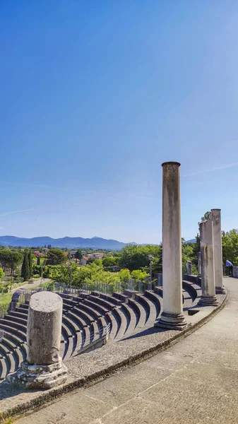 Uitzicht Het Oude Theater Van Vaison Romaine Frankrijk — Stockfoto