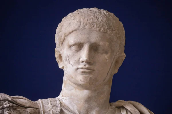 Närbild Staty Theo Desplans Arkeologiska Museum Vaison Romaine Frankrike — Stockfoto
