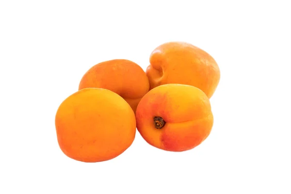 Ripe Apricot Isolated White Background Royalty Free Stock Images