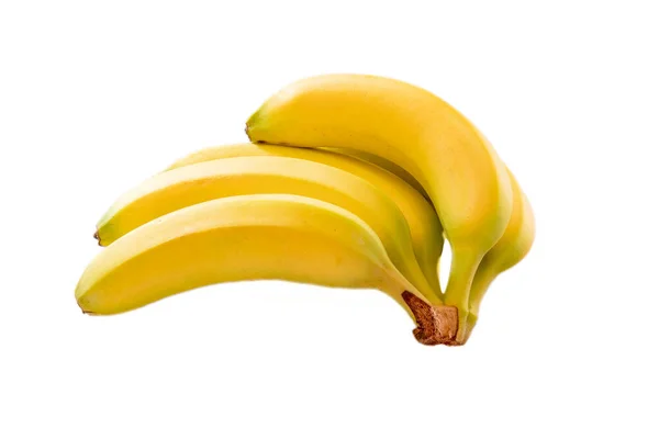 在白色背景上隔离的香蕉束 — 图库照片